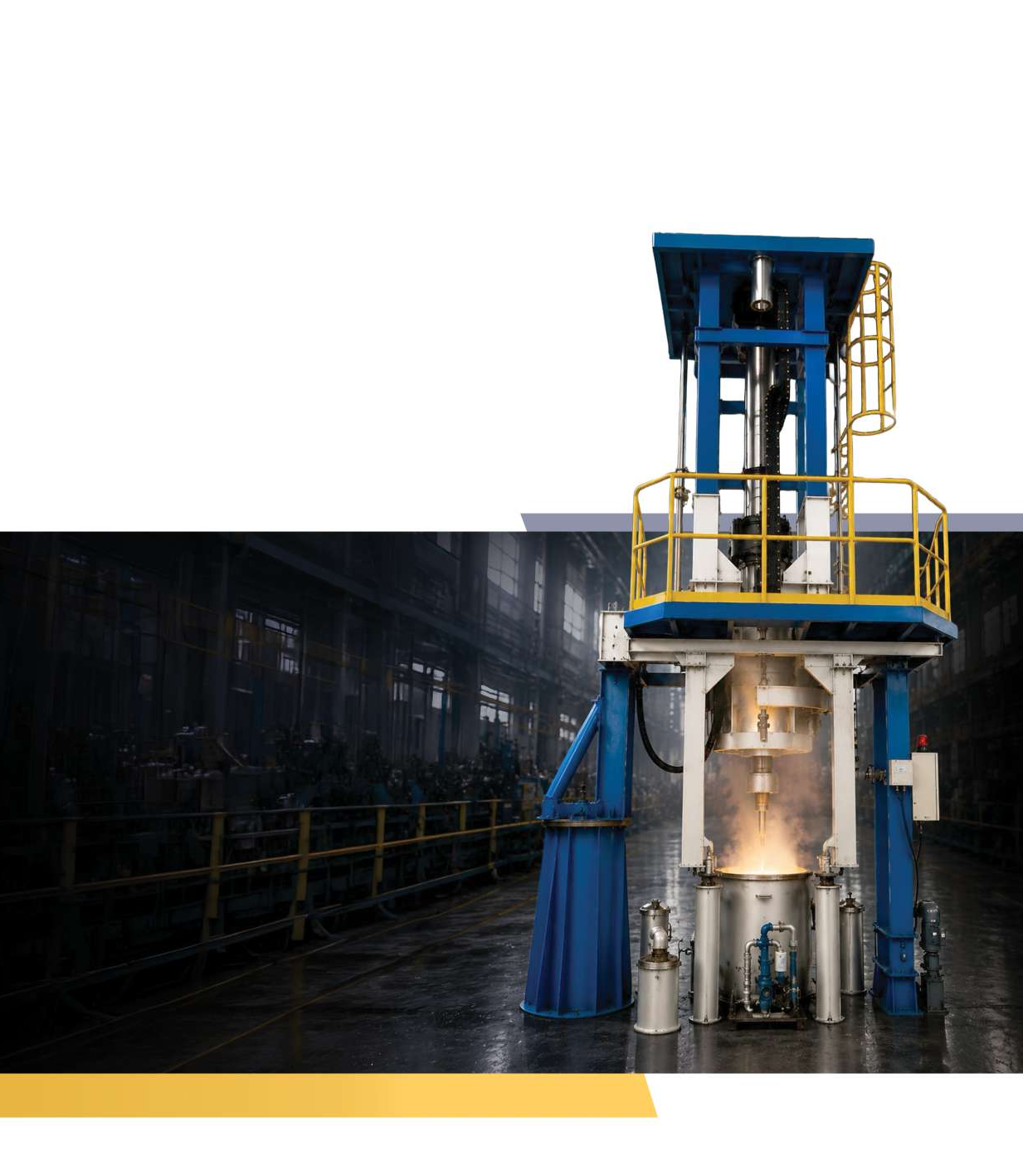 Vajra Alloys ESR furnace on the plant floor